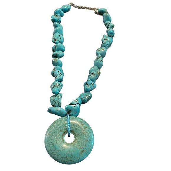 🍀 5/$25🍀 Gorgeous turquoise color necklace western - Picture 13 of 13